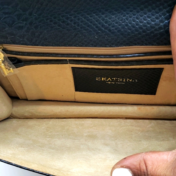 EKATRINA BAG SIZE 11x6 COLOR BLUE CONDITION NEW - Picture 7 of 11